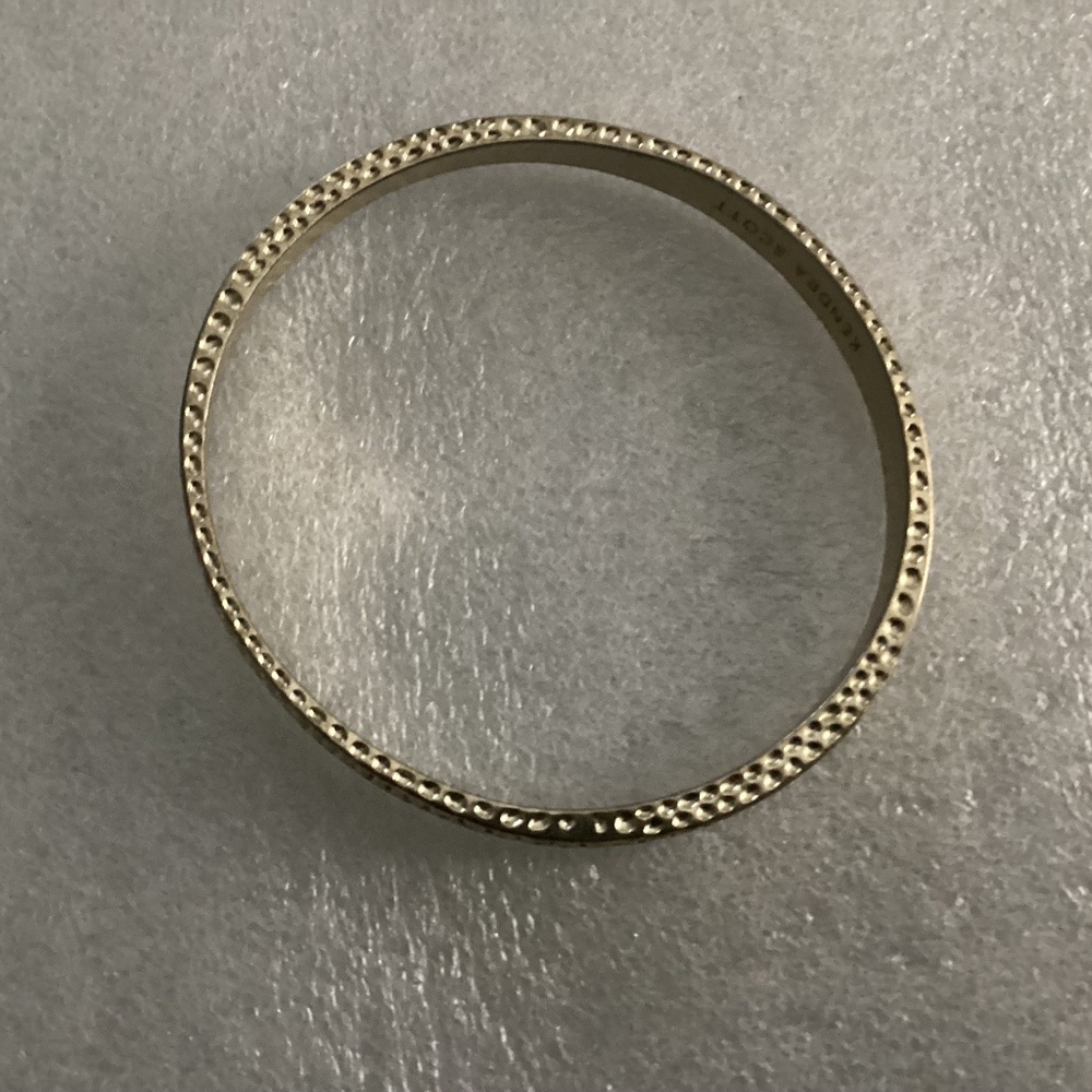Kendra Scott Vintage Gold Plated Bangle Bracelet